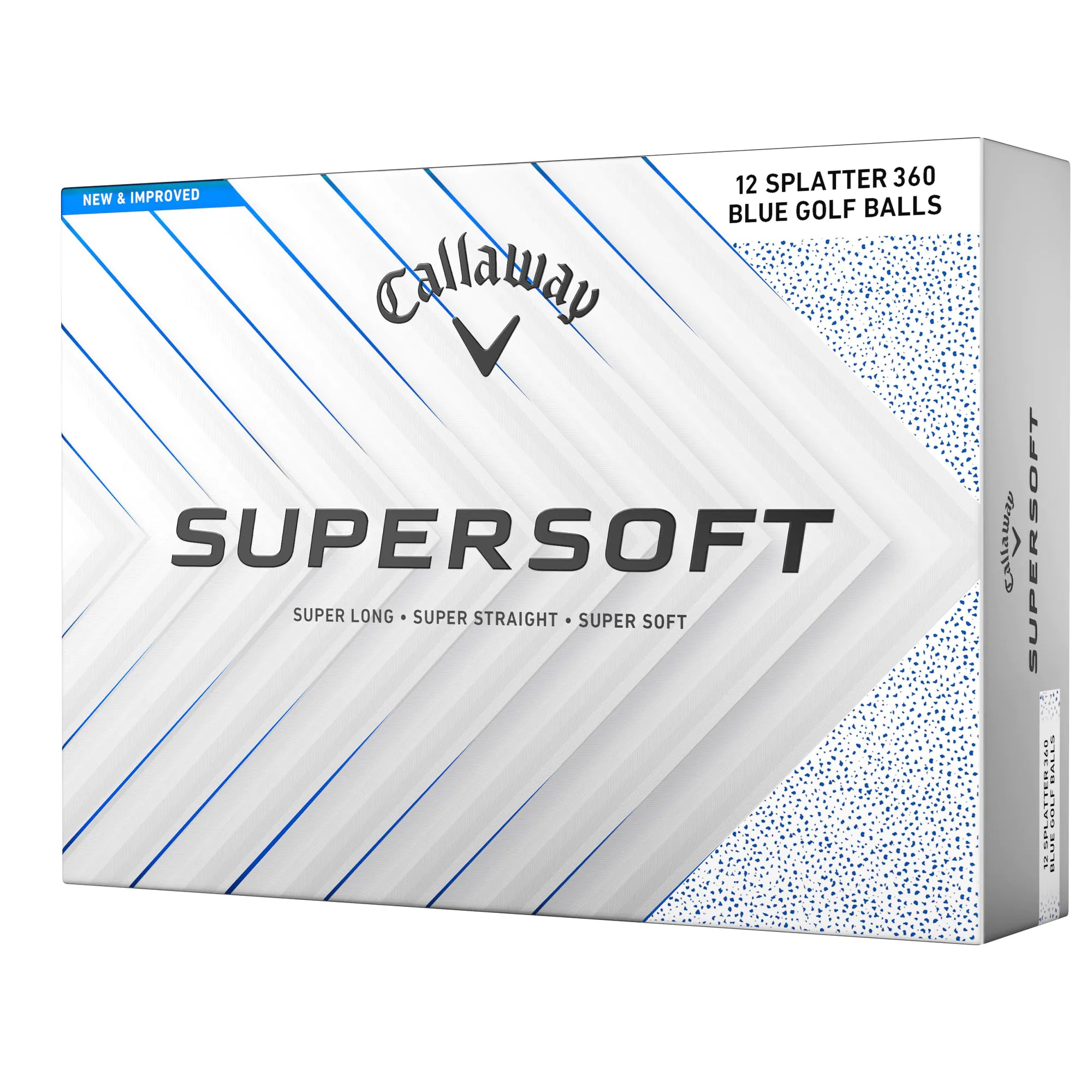 Callaway Supersoft Blue Splatter 360 2025 Golf Balls - White – PARZ