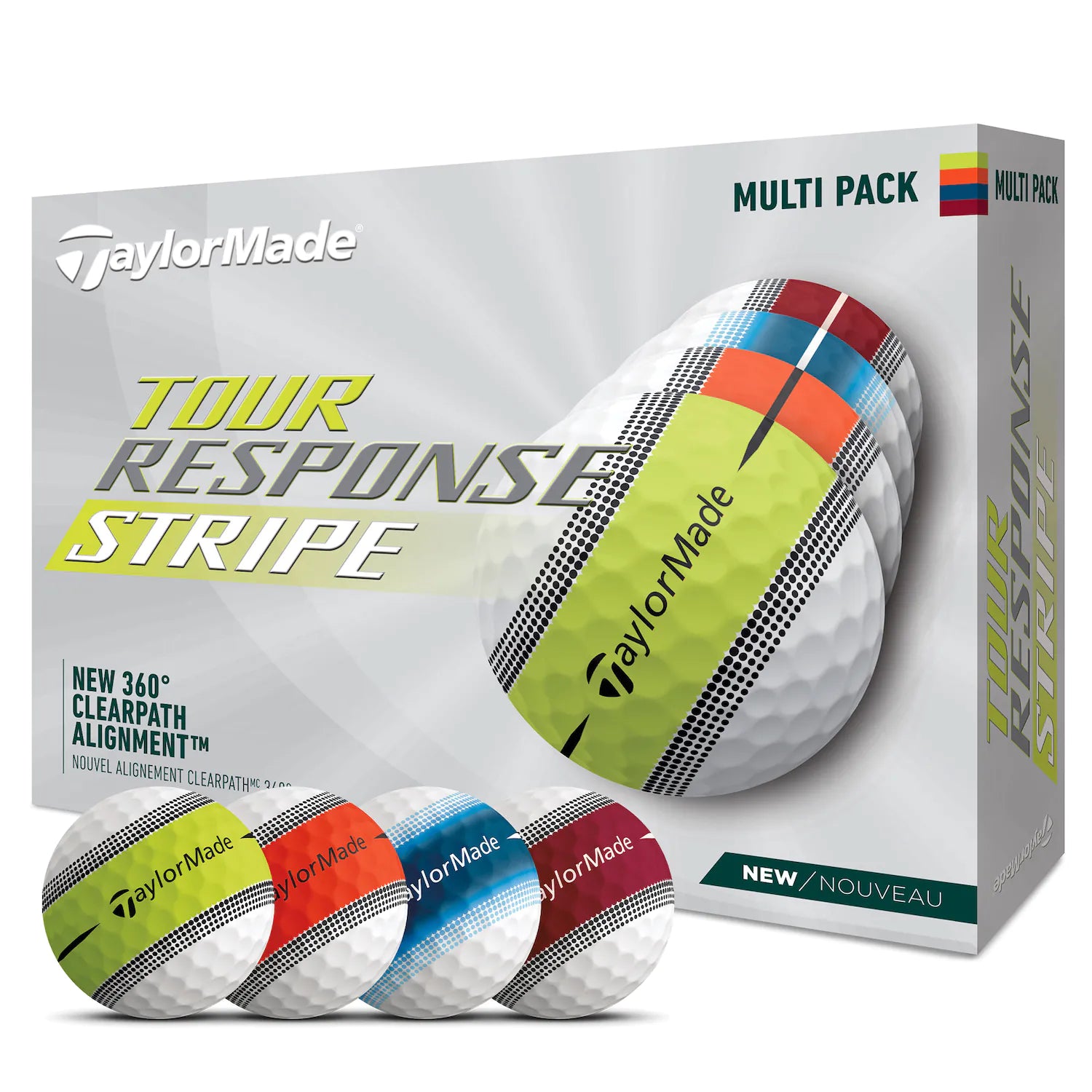 TaylorMade Tour Response Stripe Multipack - One Dozen – PARZ TaylorMade Tour Response Stripe Multipack - One Dozen – PARZ