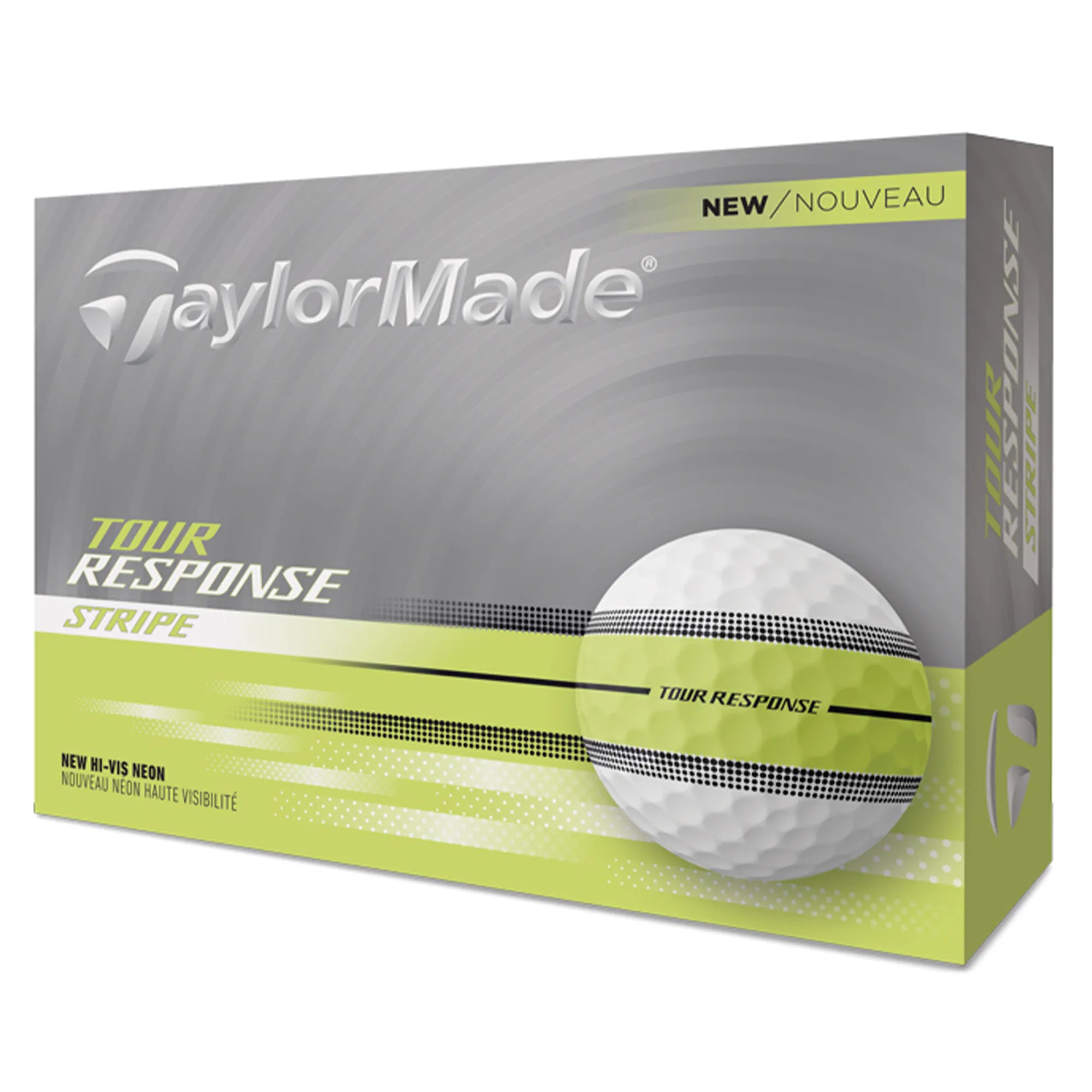 TaylorMade Tour Response Stripe Golf Balls - Neon Yellow – PARZ