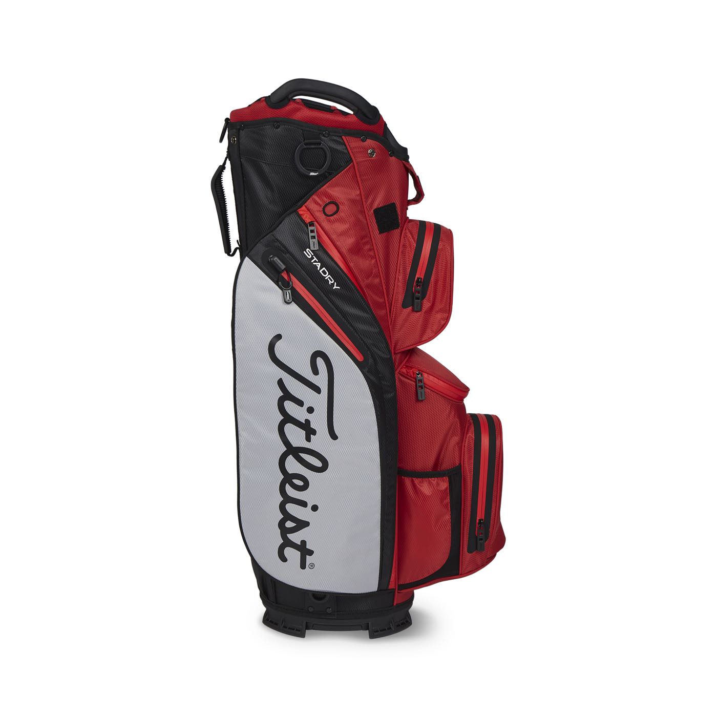 Titleist STADRY14分割カートバッグ 黒/赤 NEW_Cart14StaDry_Dark_Red_Gray