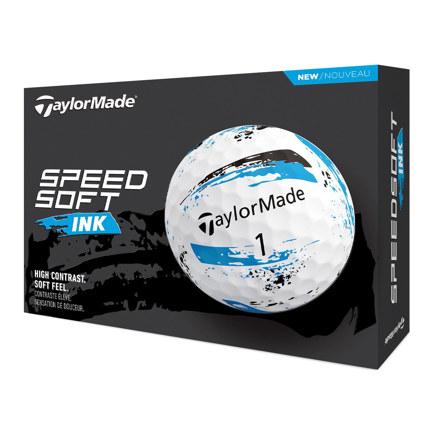 TaylorMade SpeedSoft Ink Golf Ball Blue