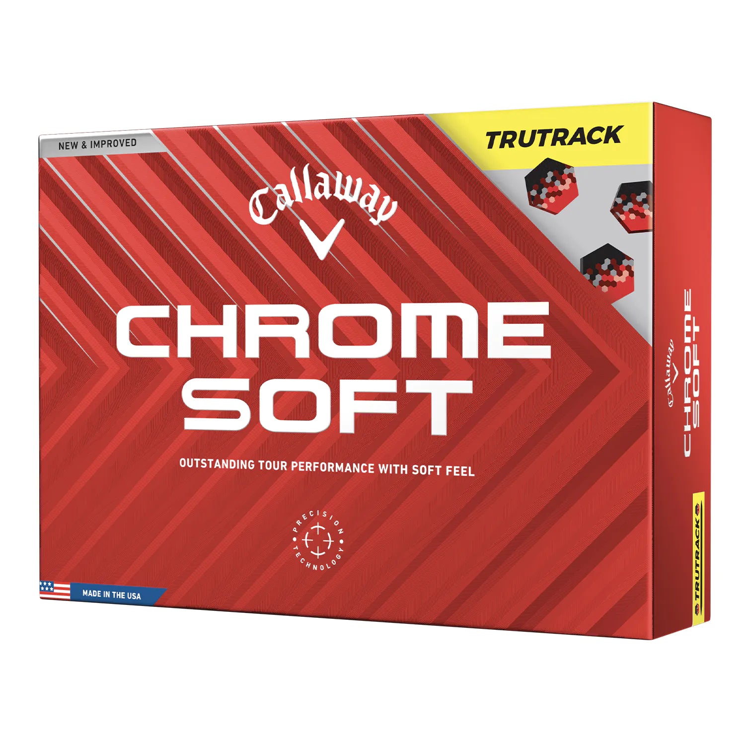 Callaway Chrome Soft Tru Track Golf Balls - Yellow