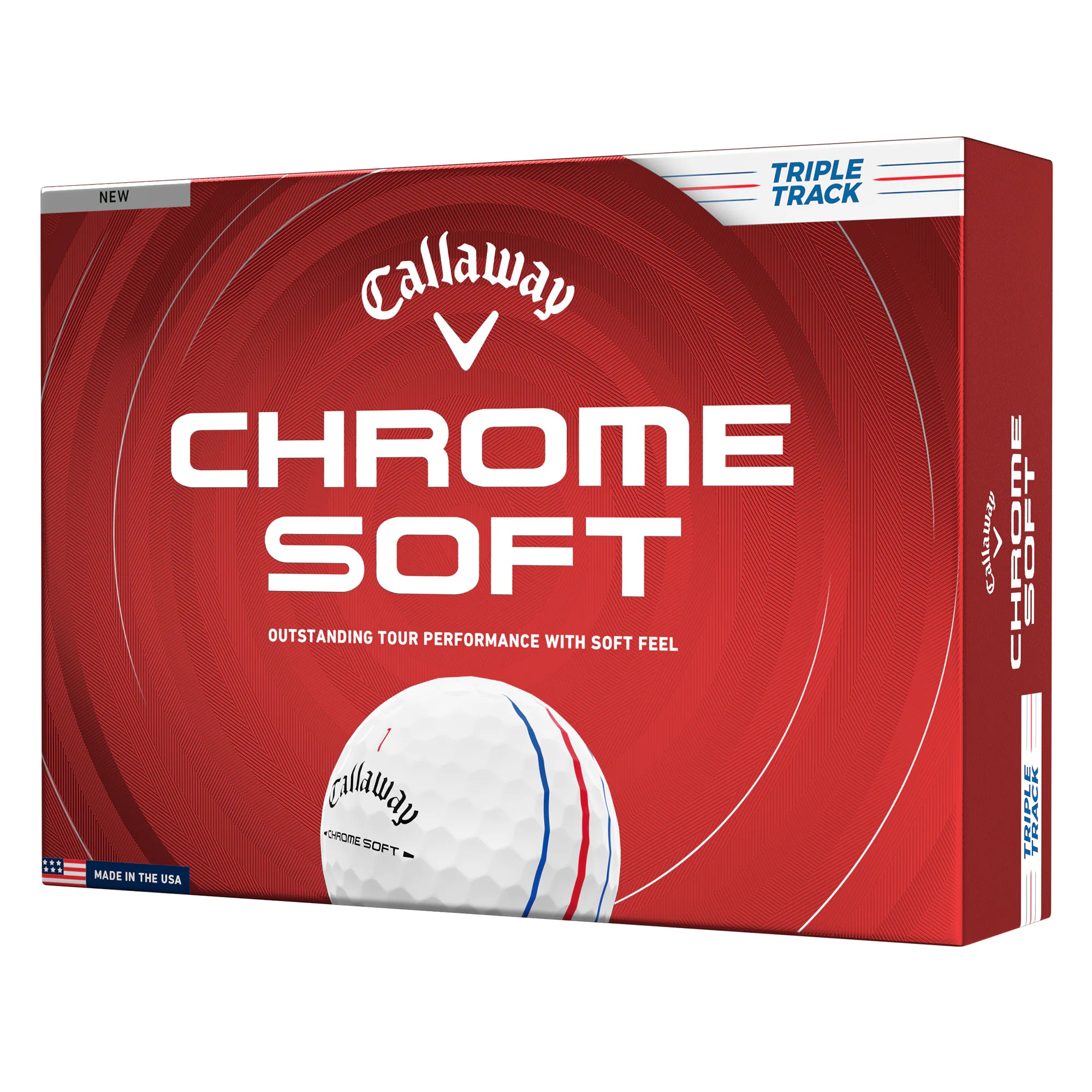 Callaway Chrome Soft Triple Track 26 Golf Balls - White