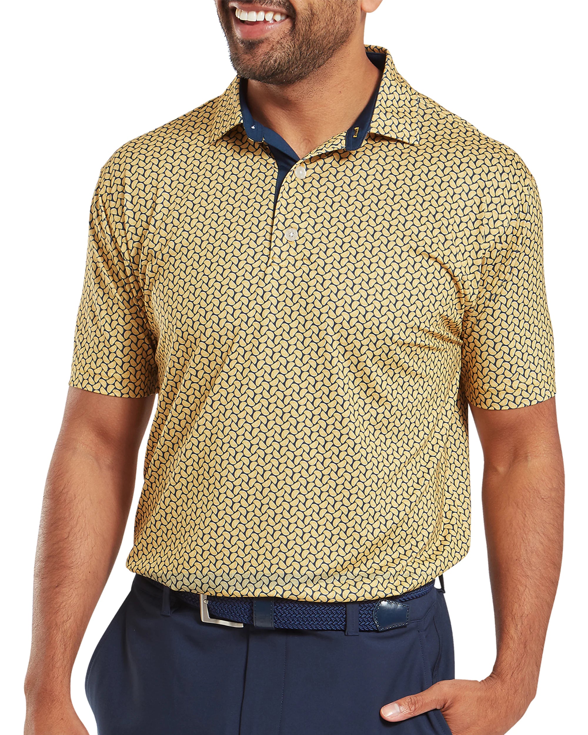 FootJoy Citrus Print Lisle Golf Polo
