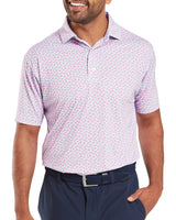 FootJoy Floral Sketch Print Lisle Golf Polo