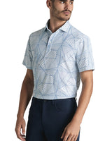 G/FORE Geometric Tech Pique Golf Polo