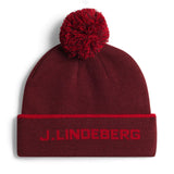 J.Lindeberg Stripe Beanie Golf Bobble Hat
