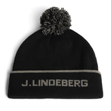 J.Lindeberg Stripe Beanie Golf Bobble Hat