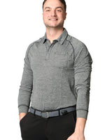Mizuno Melange Long Sleeve Golf Polo