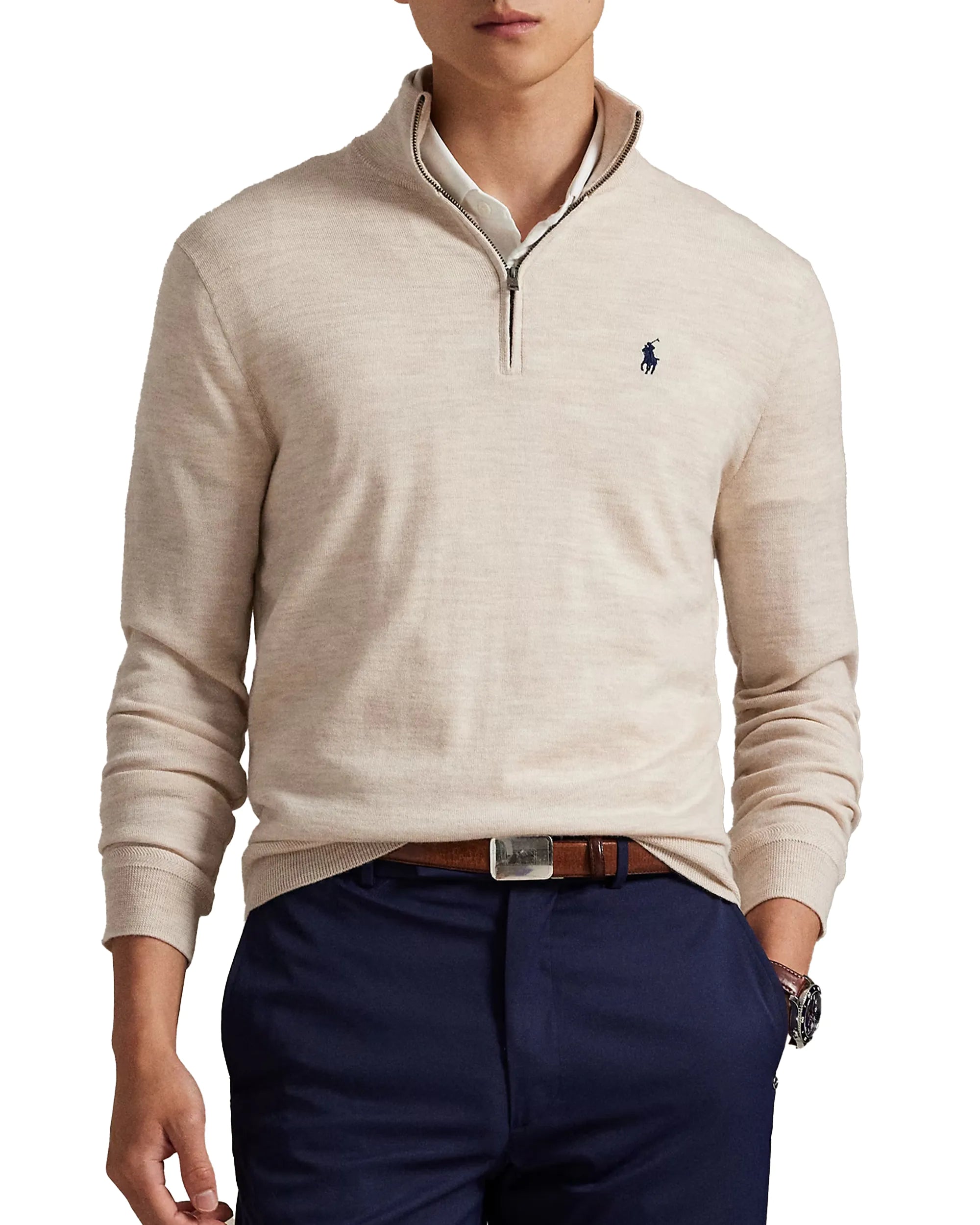 Ralph Lauren Wool Blend 1/4 Zip Golf Jumper