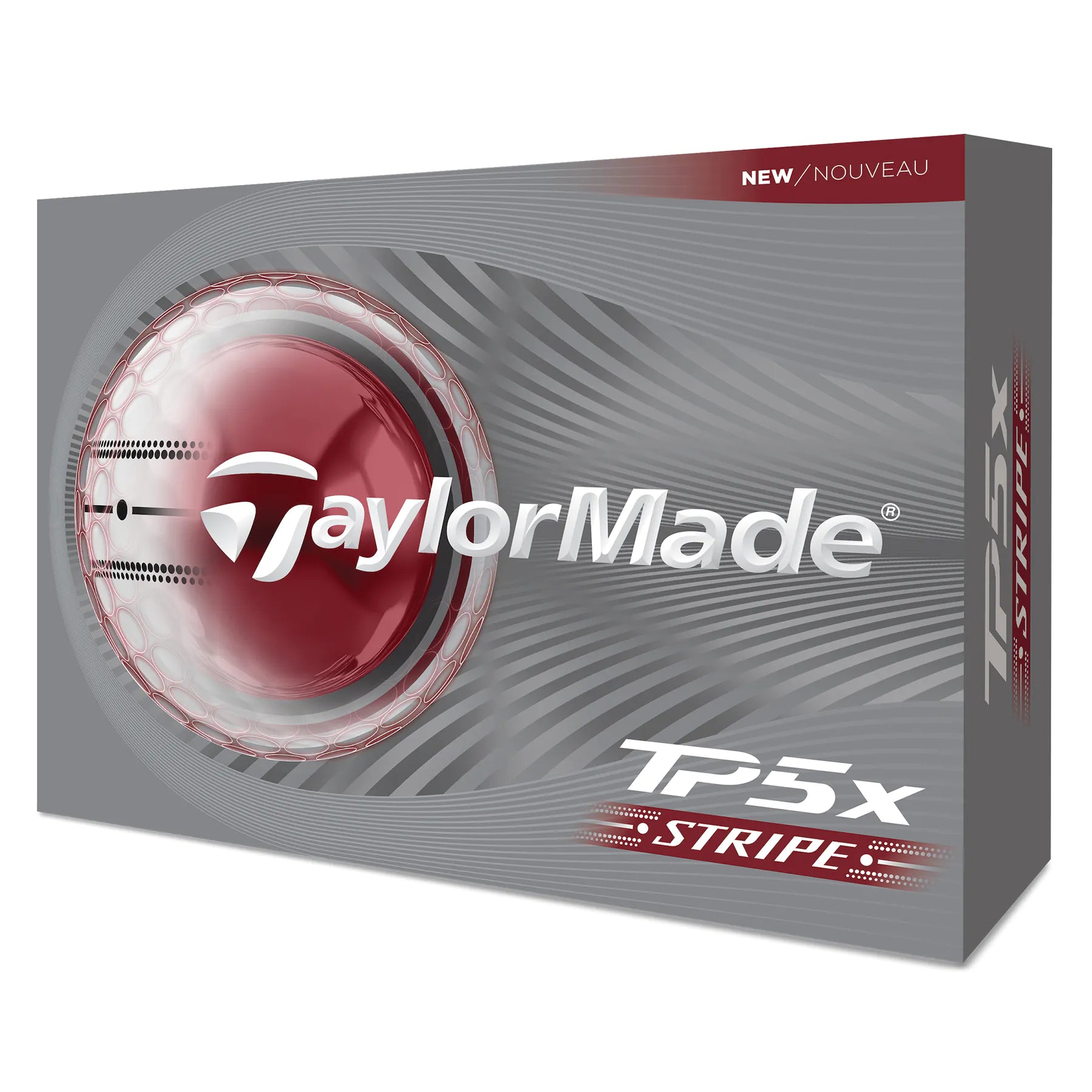 TaylorMade 2026 TP5x Stripe Golf Balls - White