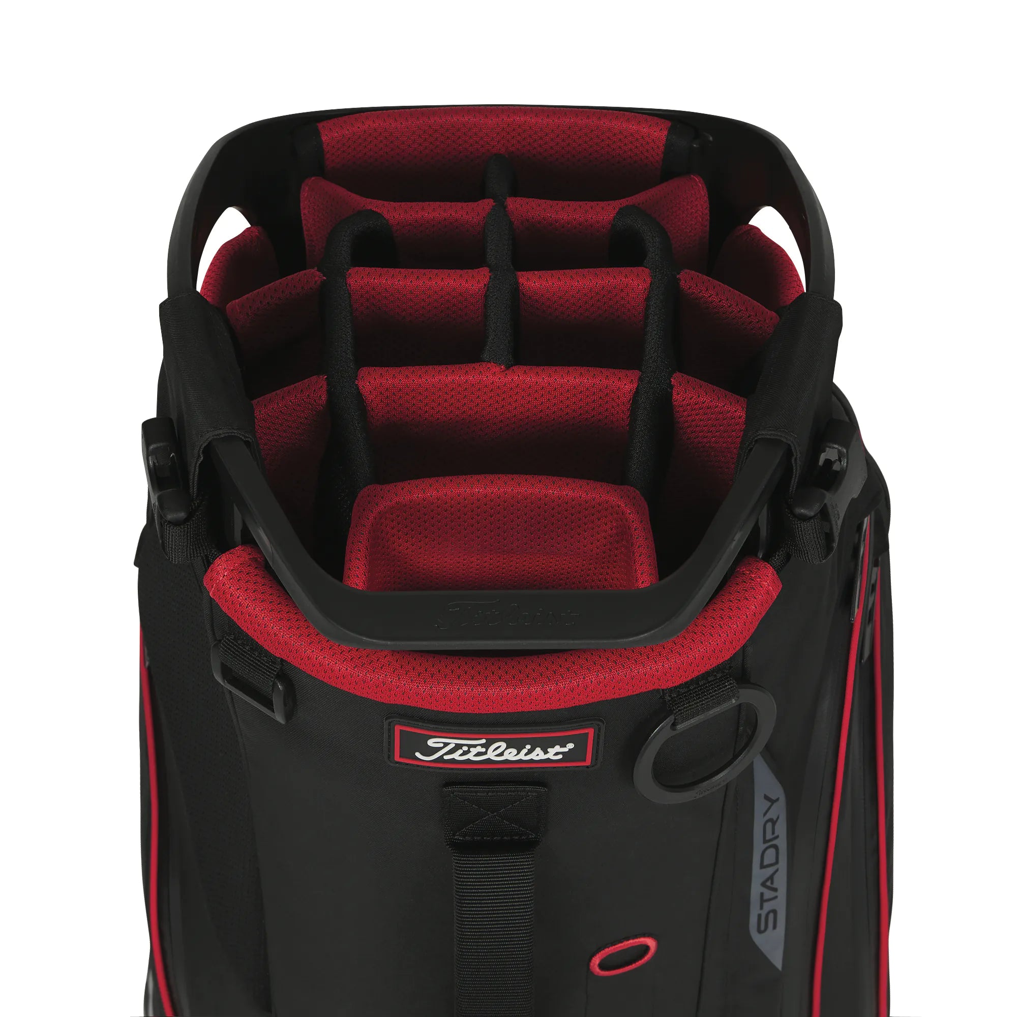 Titleist STADRY14分割カートバッグ 黒/赤 Titleist Hybrid 14 Stadry Stand Golf Bag – PARZ