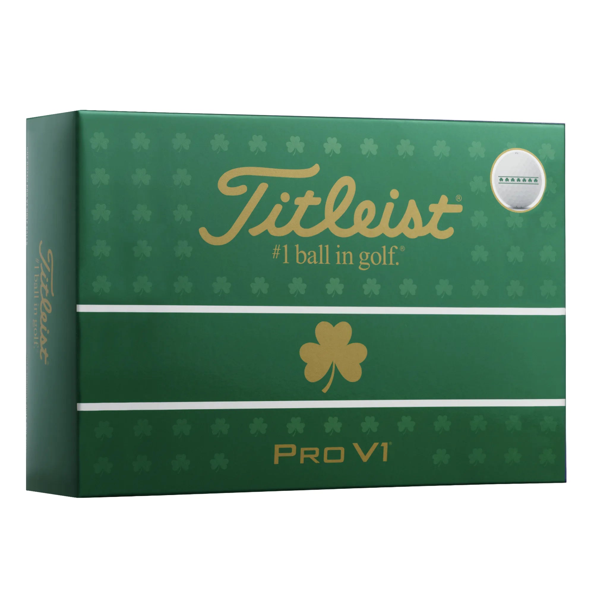 Titleist Pro V1 Shamrock AIM Golf Balls - White